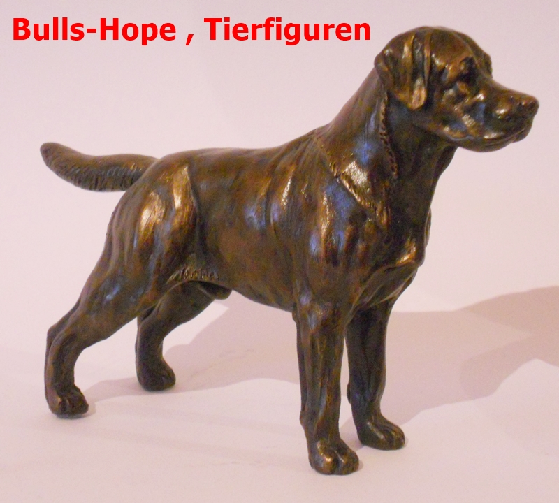 Labrador , stehend , klein , Cold Cast Bronze