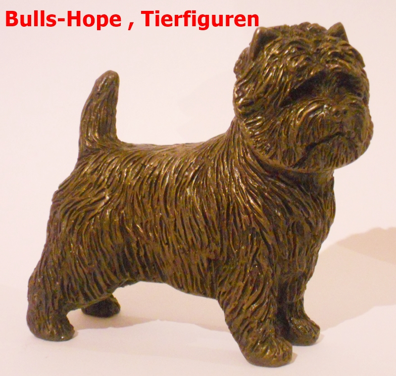 Cairn Terrier , stehend , Cold Cast Bronze