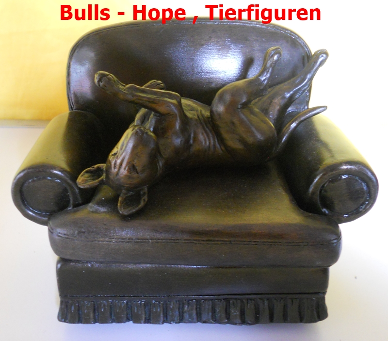 Bullterrier auf Sessel , limitiert auf nur 350 Stück